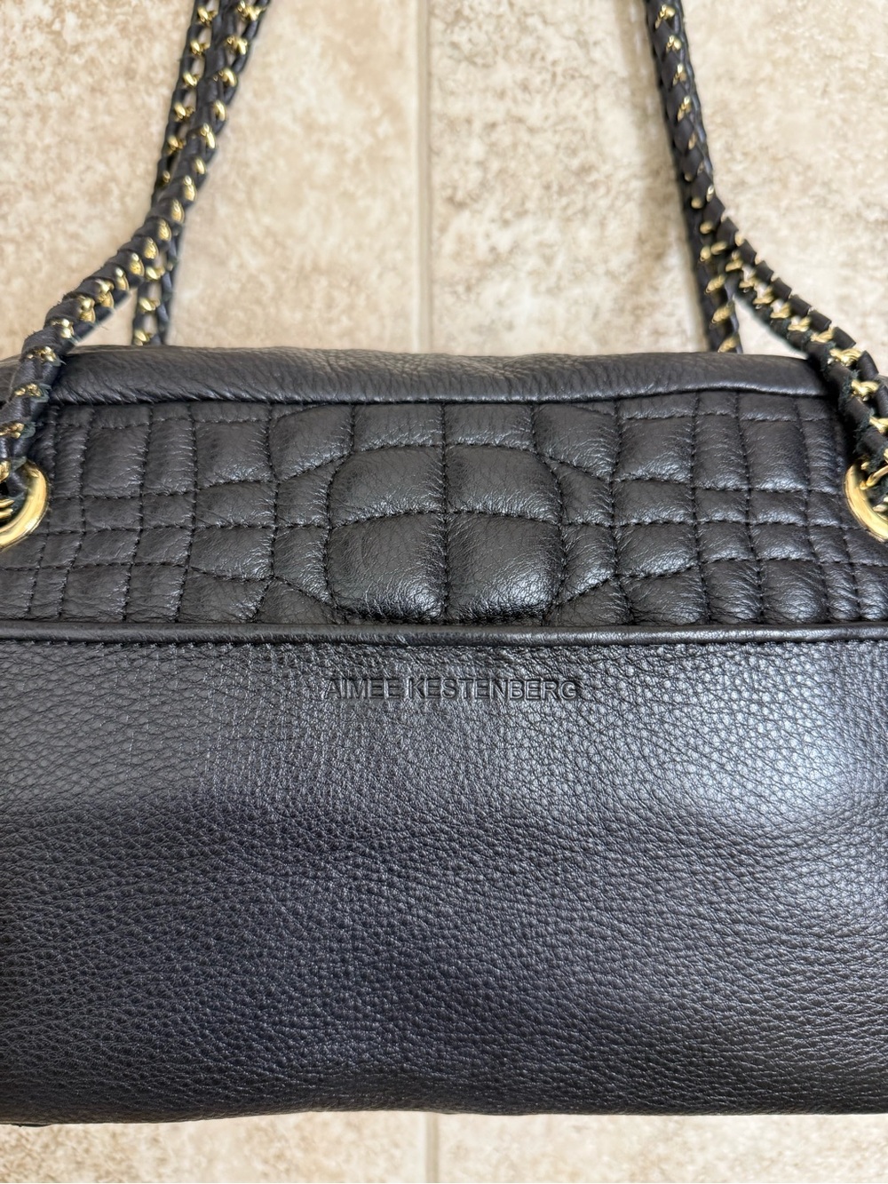 Aimee Kestenberg black leather shoulder bag - Picture 4 of 16
